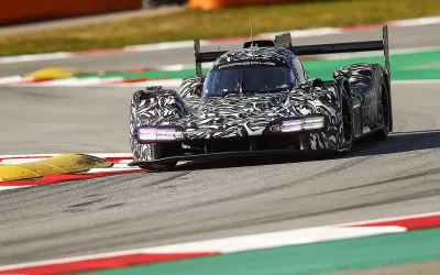 La Porsche LMDh en essais sur le circuit de Barcelone