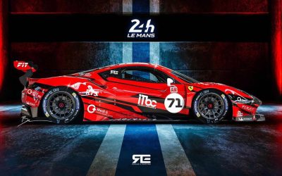 La livrée de la Ferrari 488 GTE #71 du team AF Corse