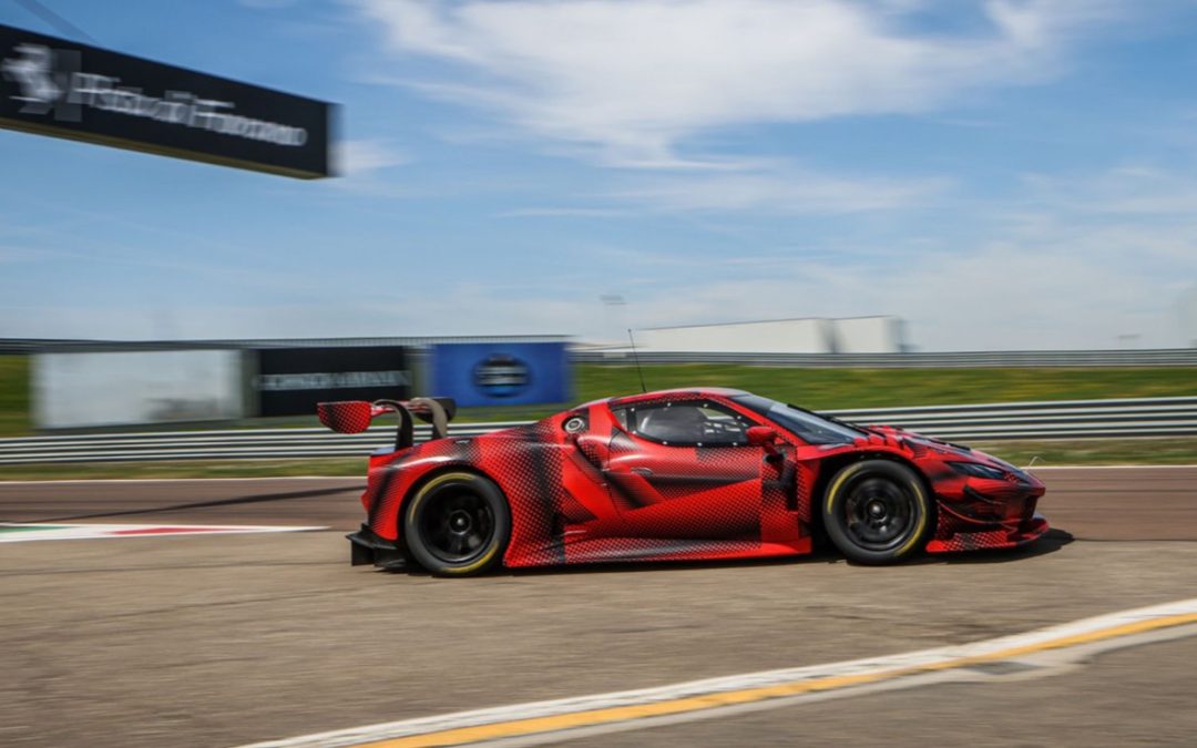 La Ferrari 296 GT3 en essais sur le circuit de Fiorano