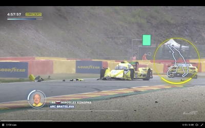6H de Spa : Drapeau rouge suite à la sortie de piste de l’Oreca/ARC Bratislava