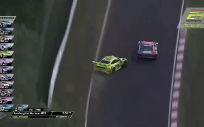 Vidéo – 24H du Nürburgring : Le contact entre Dries et Laurens Vanthoor