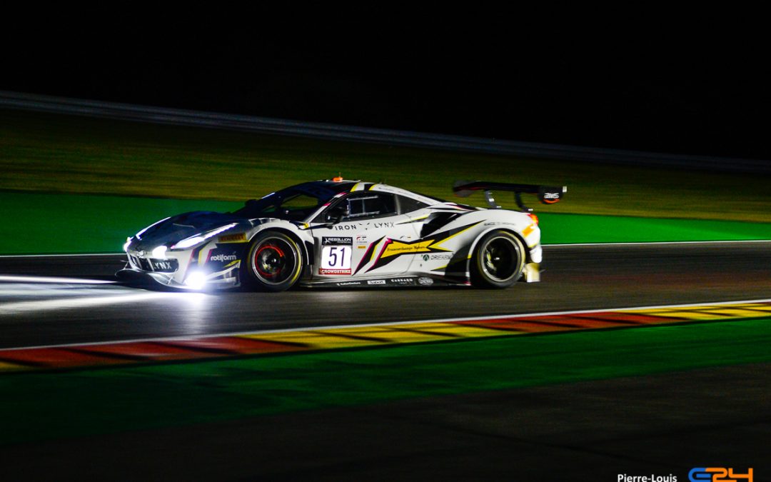 24H de Spa, séance nocturne : la Ferrari n°51/Iron Lynx termine la journée en tête