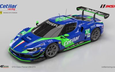 La Ferrari 296 GT3 du Cetilar Racing se dévoile sous un jour nouveau