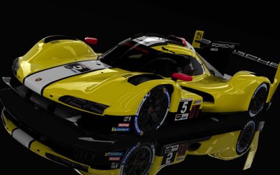 La Porsche 963 de JDC Miller Motorsports toute de jaune vêtue