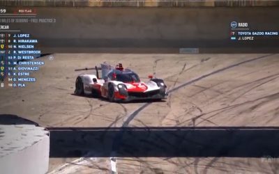 Vidéo : La sortie de piste de Lopez sur la Toyota n°7 aux essais libres 3