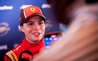 Lilou Wadoux au départ des CrowdStrike 24 Heures de Spa pour la première fois