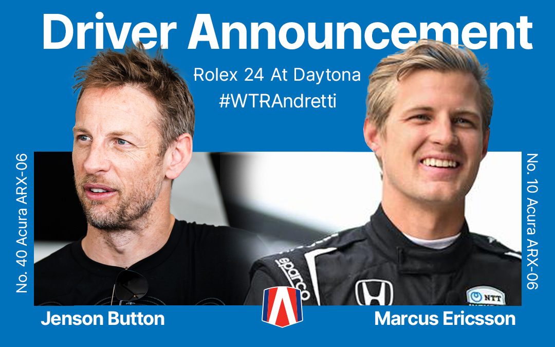 Button et Ericsson aux Rolex 24 Heures de Daytona chez WTR Andretti