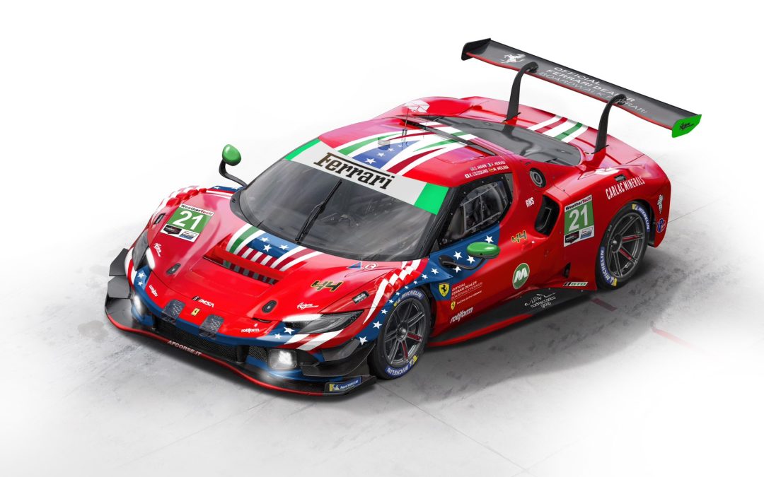 La Ferrari 296 GT3 n°21/AF Corse affiche complet pour Daytona