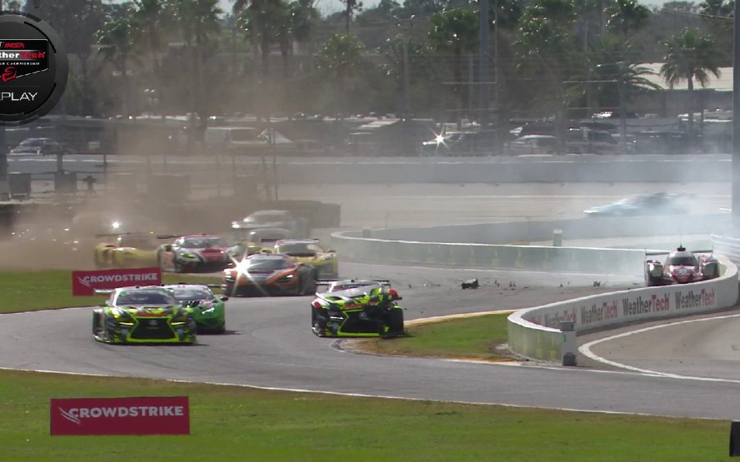 24H de Daytona, H+1 : Deux neutralisations, les tenants du titre GTD Pro à l&rsquo;arrêt !
