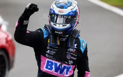 Victor Martins en piste avec Alpine lors du Rookie Test FIA WEC de Bahreïn