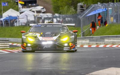 Première ligne Lamborghini / Red Bull Team ABT aux 24 Heures du Nürburgring
