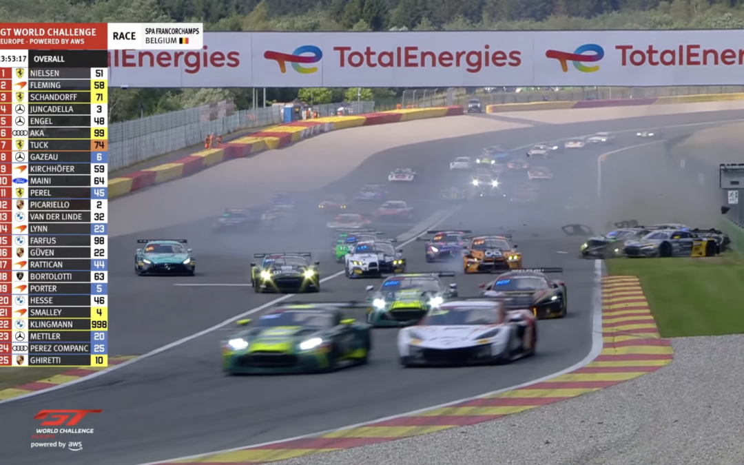 Le départ des 24 Heures de Spa perturbé par un accident