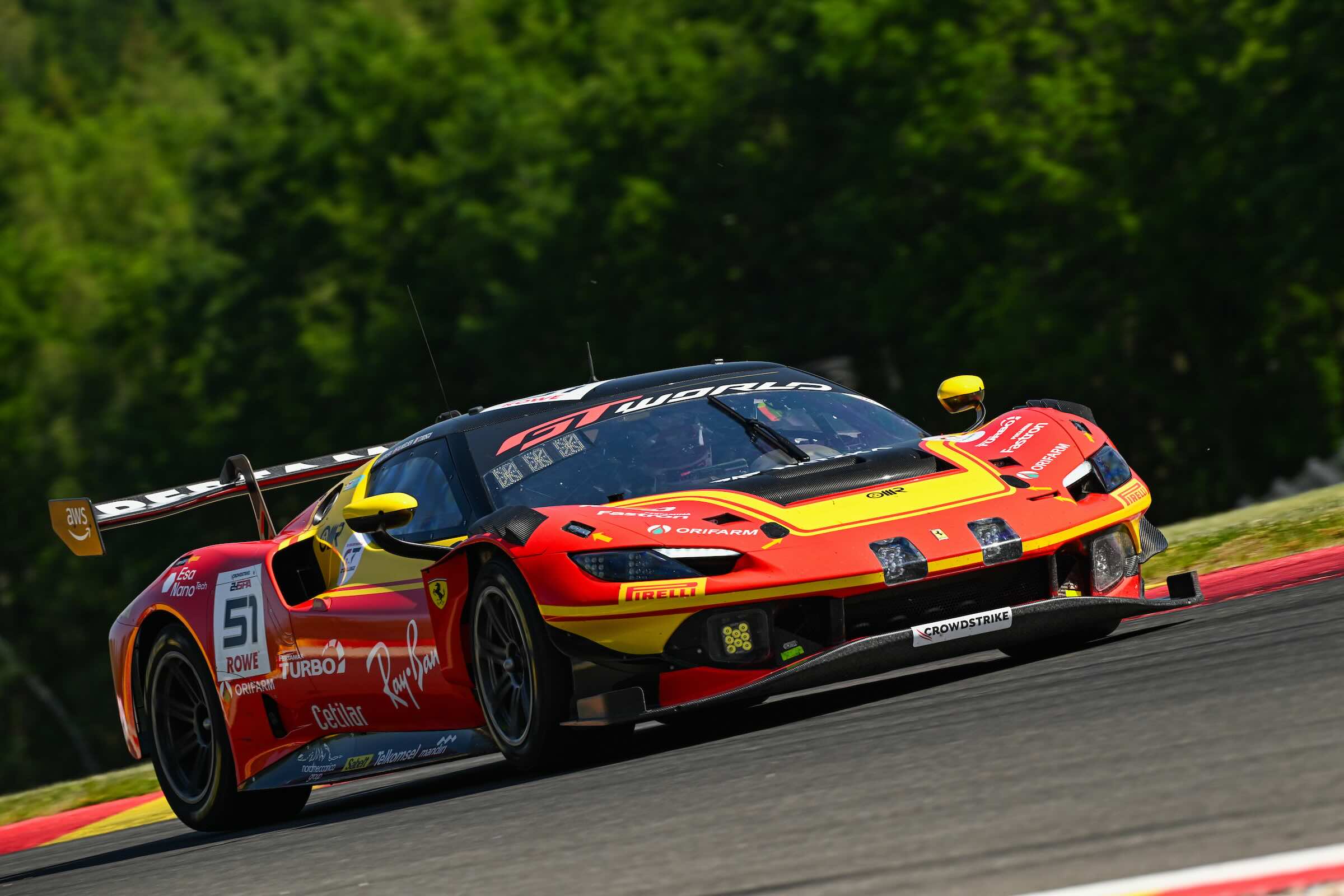 Ferrari lance les hostilités aux CrowdStrike 24 Heures de Spa Ferrari lance les hostilités aux CrowdStrike 24 Heures de Spa