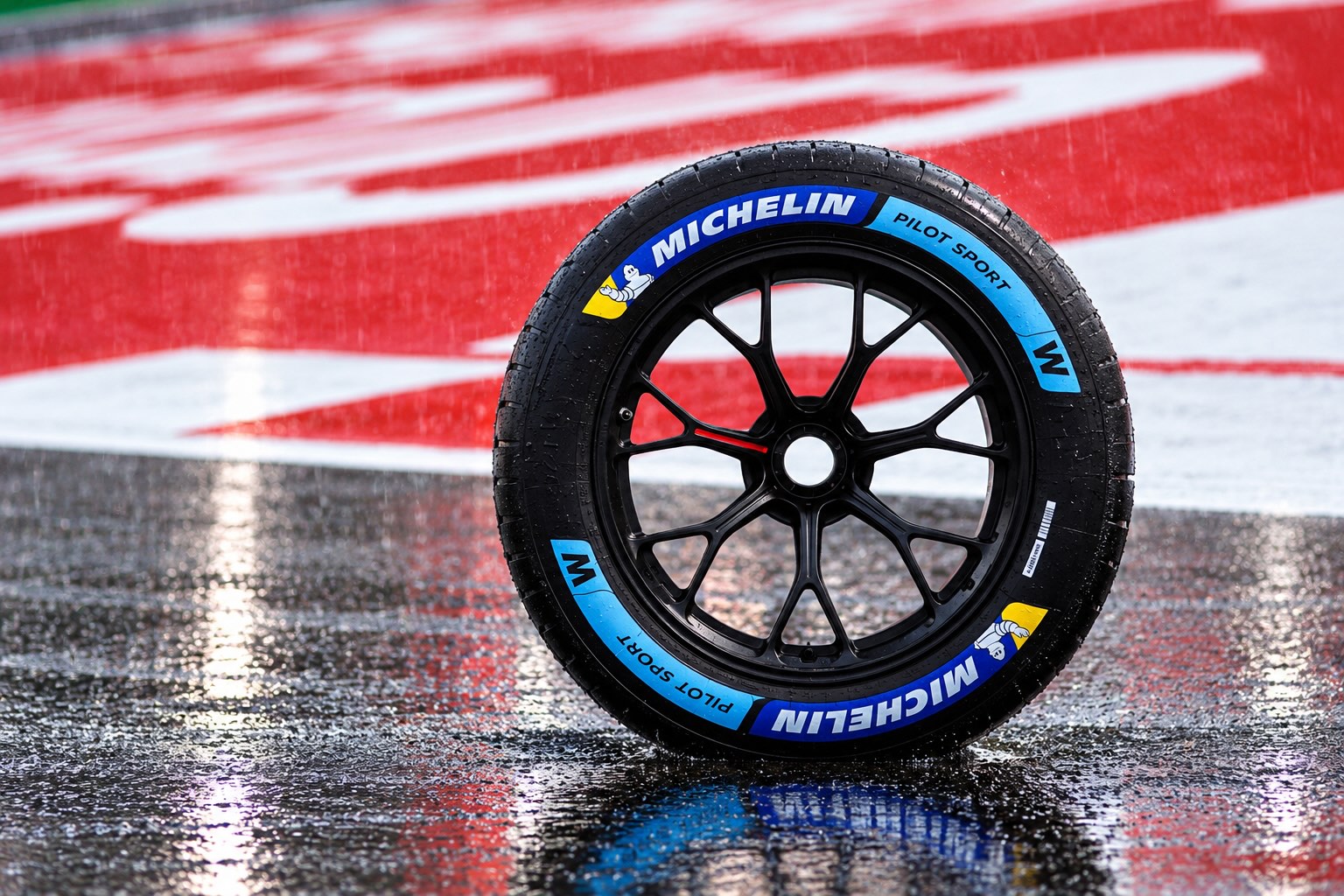 Michelin étrenne à Barcelone un nouveau pneu pluie Michelin étrenne à Barcelone un nouveau pneu pluie